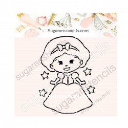 Princess PYO cookie Stencil...