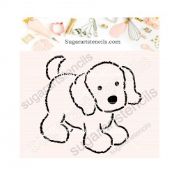 Puppy PYO cookie Stencil...