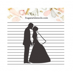Wedding bride groom cookie...