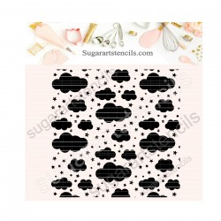 Clouds background cookie...