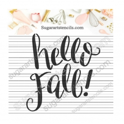 Hello Fall cookie stencil...