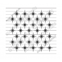 Christmas stars stencil...