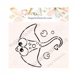 Ray fish PYO cookie Stencil...
