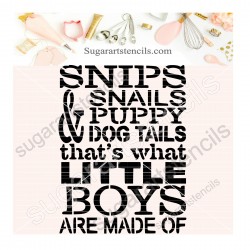 Snips & snails words cookie...