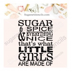 Sugar & spice words cookie...