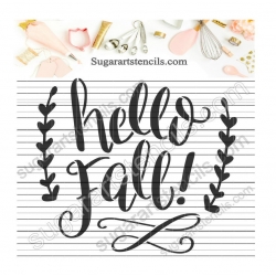 Hello Fall cookie stencil...