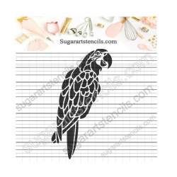 Parrot cookie stencil Nb900316