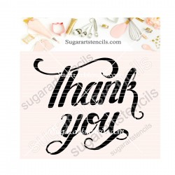 Thank you cookie stencil...