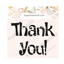 Thank you cookie stencil...