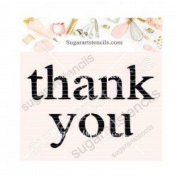 Thank you cookie stencil...