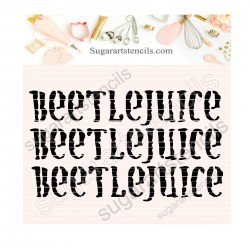 Beetle Juice cookie stencil...