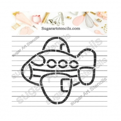 Plane  PYO cookie Stencil...