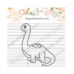 Baby dinosaur Brachiosaurus...