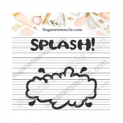 Splash comic book bubble...