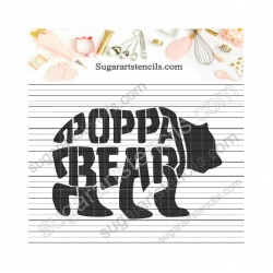 Poppa bear words cookie...