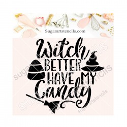 Halloween cookie stencil...