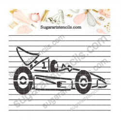 Racing car cookie stencil...