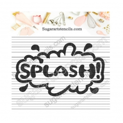 Splash comic book bubble...