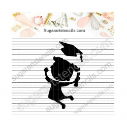 Graduation cookie stencil...