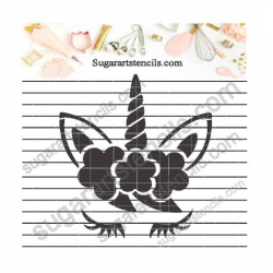 Unicorn cookie stencil LTW94