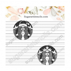Coffee logo cookie stencil...