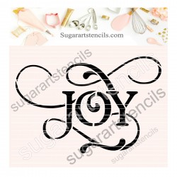Joy cookie stencil SAJ00352