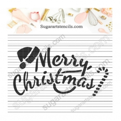Merry Christmas stencil...