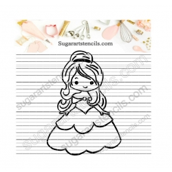 Princess PYO cookie Stencil...