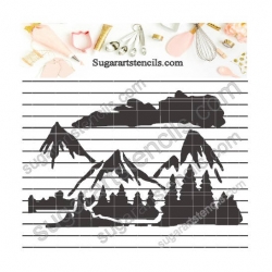 Mountain scene cookie...