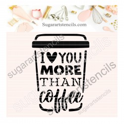 Coffee cookie stencil I...