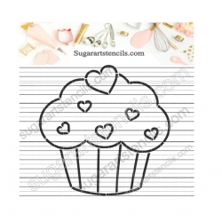cupcake PYO cookie stencil...
