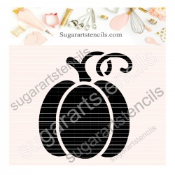 Pumpkin cookie stencil...