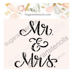 Wedding Mr & Mrs cookie...