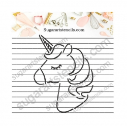 Unicorn PYO cookie Stencil...