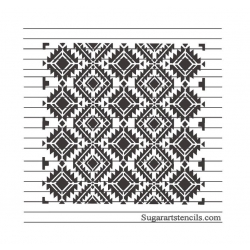 Tribal diamonds cookie...