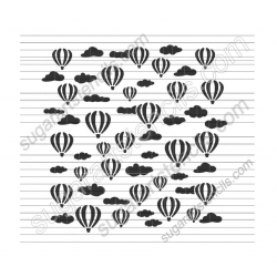 Hot balloon and clouds...