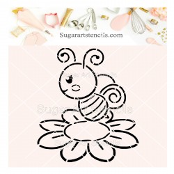 Bee on a flower PYO cookie...