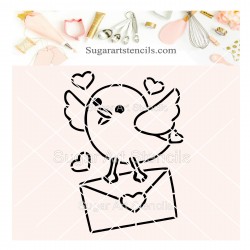 Valentine's day letter bird...