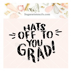 Graduation cookie stencil...
