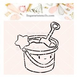 Beach bucket PYO cookie...
