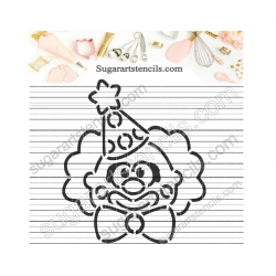 Birthday clown PYO cookie...