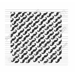 Mustache cookie stencil...