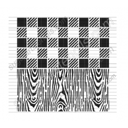 cookie stencil wood grain...