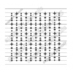 Large Garland stencil bling...