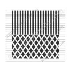 Stripes harlequin cookie...