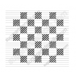 Plaid cookie stencil...