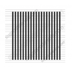Stripes cookie stencil NB22258