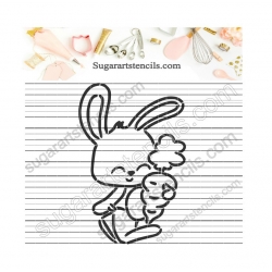 Easter bunny PYO cookie...