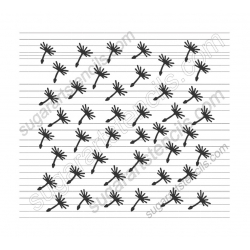 Dandelion cookie stencil...