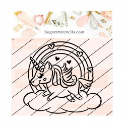 Unicorn PYO cookie Stencil...